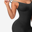 Size M Brown Seamless Full Body Shaper for Women - Tummy Control, Butt Lifter & Thigh Slimmer Bodysuit