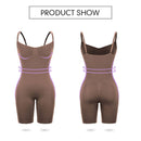 Size XXXL Brown Seamless Full Body Shaper for Women - Tummy Control, Butt Lifter & Thigh Slimmer Bodysuit