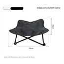 Brown Elevated Comfort Pet Bed - Portable & Foldable Dog Cat Cot - Durable 600D Oxford Fabric, Washable Cover, All Seasons