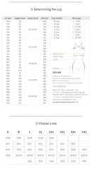 2 Pcs Size L Women's Wireless Large-Cup Lace Bra with Front Clasp - Comfortable, Breathable, Black
