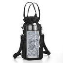 Green Insulated Tumbler Carrier Bag - Crossbody Water Bottle Holder with Pockets & Adjustable Strap for Large Cups (Note: cup not included)