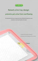 Pink Reusable Silicone Pet Pee Pad Holder - Non-Slip Training Tray with Spill-Proof Edges for Dogs & Puppies(81cm x 54cm)