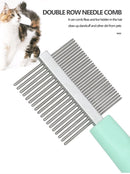 Blue Complete 5-in-1 Pet Grooming Care Kit - Professional Deshedding Brushes, Combs & Nail Clippers Set for Dogs & Cats