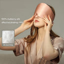 Champagne Luxury 19 Momme Mulberry Silk Sleep Mask - Total Blackout Comfort, Wide Design & Adjustable Strap