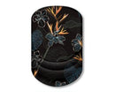 Black Flower Pattern Ergonomic Mouse Pad with 3D Silicone Gel Wrist Rest - Stylish Comfort & Support for Office & Home