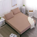 Brown Queen Size Waterproof Fitted Mattress Protector - Soft & Breathable Bed Cover, Hypoallergenic, Deep Pocket (152x190x30cm)