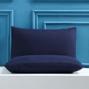 Dark Blue Ultra Soft Brushed Waterproof Pillow Protectors (Set of 2) - 50x70cm, Stain & Spill Guard for Bed Pillows(Note: pillow core not included)