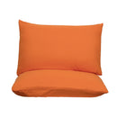 Orange Ultra Soft Brushed Waterproof Pillow Protectors (Set of 2) - 50x70cm, Stain & Spill Guard for Bed Pillows(Note: pillow core not included)