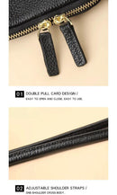 Light Green Premium Leather Mini Crossbody Phone Bag - Stylish Multi-Pocket Organizer for Women
