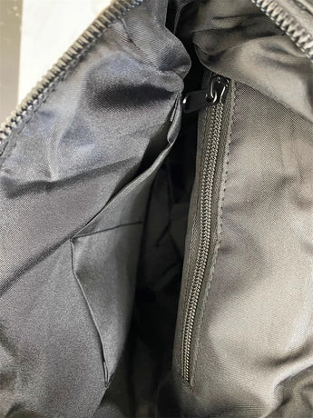 Size L Black Stylish Waterproof Nylon Backpack - Lightweight, Multi-Pocket for Travel, Commute & Daily Use