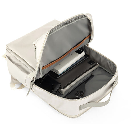 Purple Slim Minimalist Laptop Backpack - Shockproof & Anti-Theft Design, Travel-Friendly with Luggage Strap, Water-Resistant