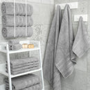 White Luxury 6-Piece Combed Cotton Towel Bale Set - Ultra Soft & Absorbent Bath, Hand, Face Towels