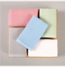 Pink Premium 3-Piece Waffle Weave Cotton Towel Set - Lightweight, Quick-Dry & Absorbent - Bath, Hand, Face Cloth