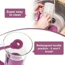 Orange Precision Batter Dispenser with Measurement Marks - 900ml Easy Pour for Pancakes, Cupcakes & Waffles