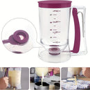 Orange Precision Batter Dispenser with Measurement Marks - 900ml Easy Pour for Pancakes, Cupcakes & Waffles