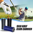Blue Set of 2 Portable Golf Club Carrier Holders - Lightweight Club Organizer Caddy