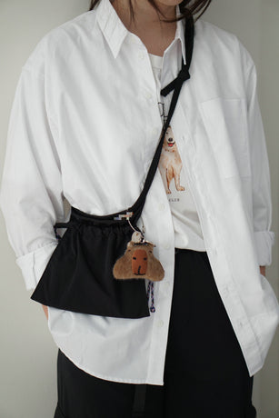 Red 2PCS Cute Lightweight Drawstring Crossbody Phone Bag - Simple Mini Shoulder Pouch (21x22cm)