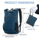 Grey Ultra Lightweight Packable Backpack - Foldable Daypack for Hiking & Travel