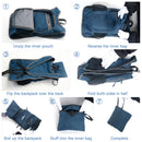 Grey Ultra Lightweight Packable Backpack - Foldable Daypack for Hiking & Travel