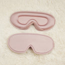 Pink Set of 2 3D Contoured Sleep Eye Masks - Total Blackout Memory Foam Blindfold with Lycra