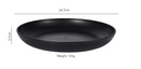 Stylish Dark Grey Wheat Straw Dinnerware Set - 24 Pieces Including Plates, Bowls & Cups