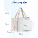 Light Purple Large Capacity Nylon Tote Bag for Women - Fashionable Travel Shoulder & Crossbody Handbag