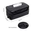 Black Universal Leather Car Tissue Box Holder - Visor, Armrest & Seat Back Mount