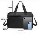 Grey Men's Large Capacity Sports Duffel Bag with Wet/Dry Separation Pocket - Travel & Gym Tote