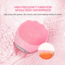 Green Electric Silicone Facial Cleanser - All-Around Vibration Massage Face Cleaning Device