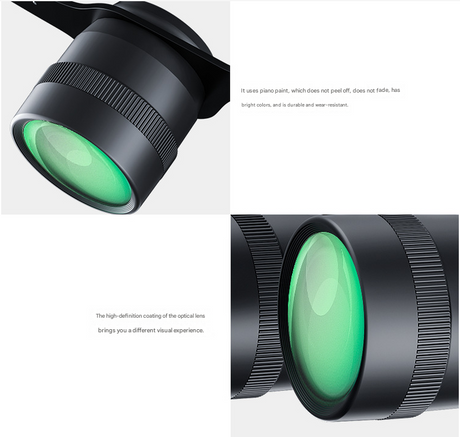 10x Telescope + Red Polarised + Grey Polarised Lens 10x HD Fishing Binocular Glasses - Polarized Zoom for Float Watching