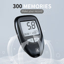 White Home Blood Glucose Meter - English Version Medical Automatic Blood Sugar Tester with Strips