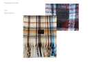 Grey-white Plaid Color-Block Women's Scarf - Autumn/Winter Thick Warm Neck Wrap with Tassels