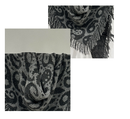 Brown Luxurious Fringe Wool and Lambswool Scarf for Women - Thick Warm 60 x 170 cm Shawl