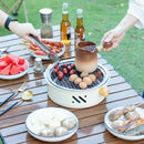 Portable 28cm Stainless Steel Barbecue and Tea Furnace