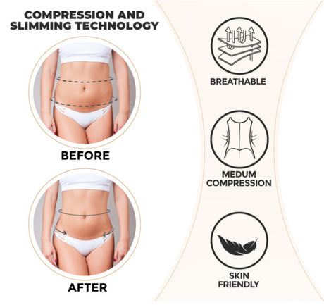 4XL Skin Color Women's Seamless Body-Shaping Onesie with Zipper - Abdomen Slimming and Hip Lifting
