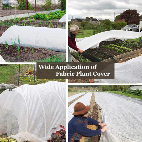2-Piece Premium Nonwoven Plant Frost Cover - 3x9m