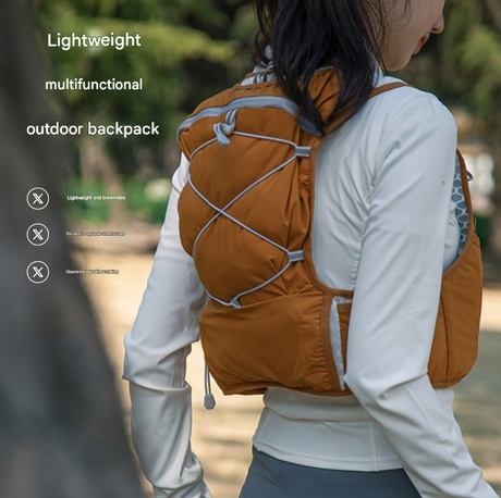 Yellow Hydration Backpack for Trail Running, Marathon, and Cycling