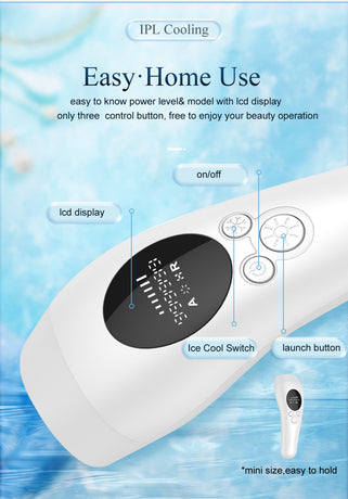 Green Light Spot Beauty Hair Removal Device - Smooth Skin Solution