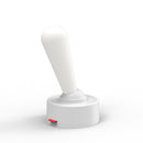 White Vintage Toggle Rechargeable Night Light - Minimalist Bedside Ambiance