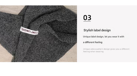 2-Piece Light Grey Elegant Wool Blend Triangle Scarf - Luxurious Knit Shawl for Women (39 x 110cm)