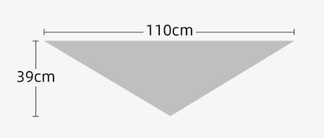 2-Piece Light Grey Elegant Wool Blend Triangle Scarf - Luxurious Knit Shawl for Women (39 x 110cm)