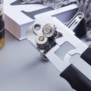 Heavy-Duty Manual Can Opener with Ergonomic Grip - Stainless Steel Cutter & Bottle Opener