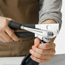 Heavy-Duty Manual Can Opener with Ergonomic Grip - Stainless Steel Cutter & Bottle Opener