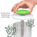 White Premium Herb Savor & Freshness Keeper - Extends Life of Herbs, Cilantro, Parsley & More