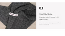 2-Piece Khaki Elegant Wool Blend Triangle Scarf - Luxurious Knit Shawl for Women (39 x 110cm)