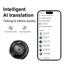 Yellow T2 AI Smart Translation Earbuds - Open-Ear OWS Bluetooth 5.4 Headphones with Simultaneous Interpretation & IPX4 Waterproof