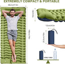 Grey 190cm Ultra-Light Foot Pump Inflatable Camping Sleeping Pad