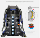 Green Nylon Hiking Backpack - Multifunctional Outdoor Sports Bag