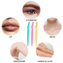 40-Piece Eyebrow Razor & Dermaplaning Tool Set(Colorful)