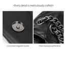 Elegant Quilted Leather Chain Bag with Bird Head Clasp(Pink)